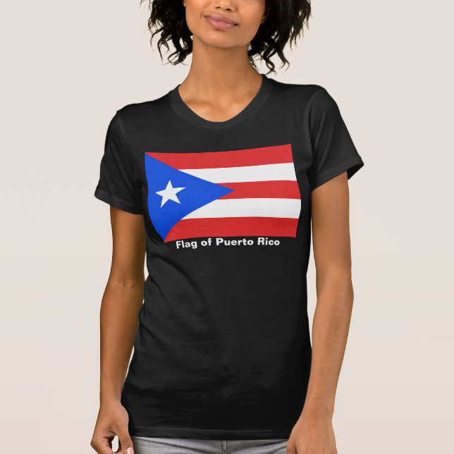 Puerto Rico Flag Womens T-Shirt (Front)