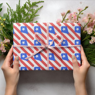 Puerto Rico Flag Wrapping Paper
