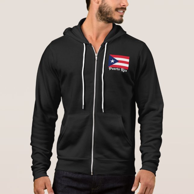 Puerto Rico fleece jacket Hoodie (Front)