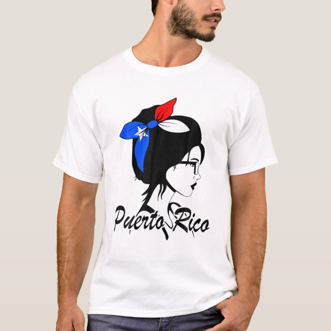 Puerto Rico Girl Puerto Rican Mujer Puertoriqueña T-Shirt (Front)