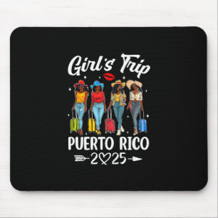 Puerto Rico Girls Trip 2025 Birthday Squad Women V Mouse Pad