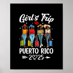 Puerto Rico Girls Trip 2025 Birthday Squad Women V Poster