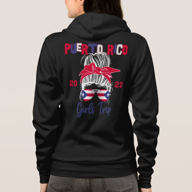 Puerto Rico Girls Trip Getaway Group Matching  Hoodie (Back)