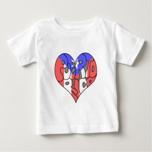 Puerto Rico Graffiti Heart Baby T-Shirt