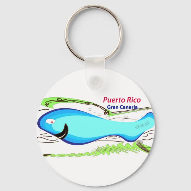 Puerto rico Gran Canaria Souvenirs Key Ring (Front)