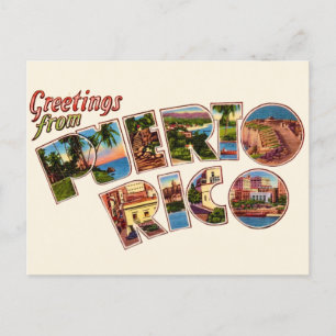 Puerto Rico Greetings Postcard