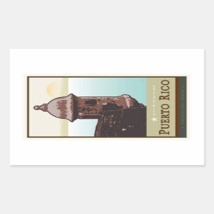 Puerto Rico I Rectangular Sticker