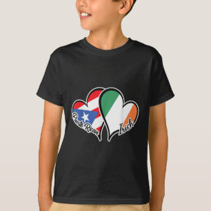 Puerto Rico Ireland Flag Half Puerto Rican Half Ir T-Shirt
