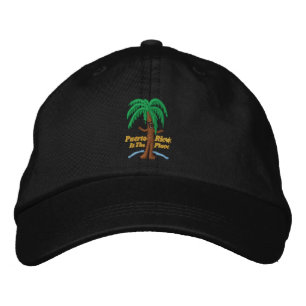 Puerto Rico Is The Place Embroidered Hat