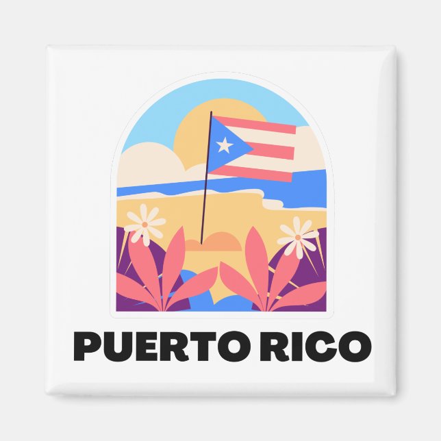 Puerto Rico Landscape Magnet (Front)