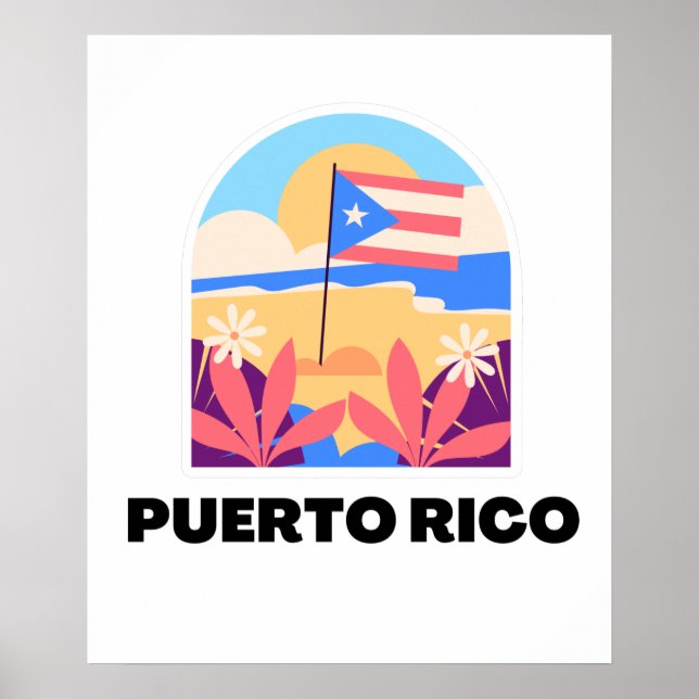 Puerto Rico Landscape Poster (Front)