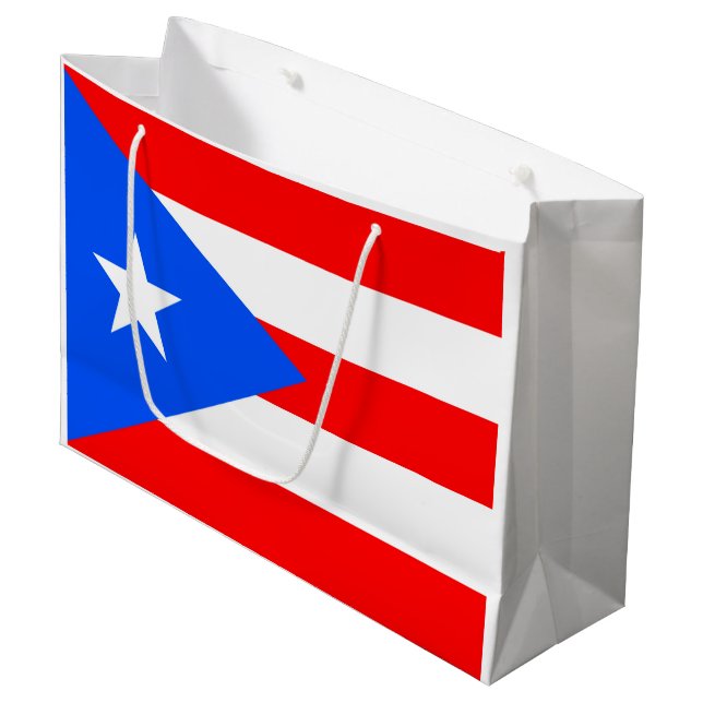 Puerto Rico Large Gift Bag (Front Angled)