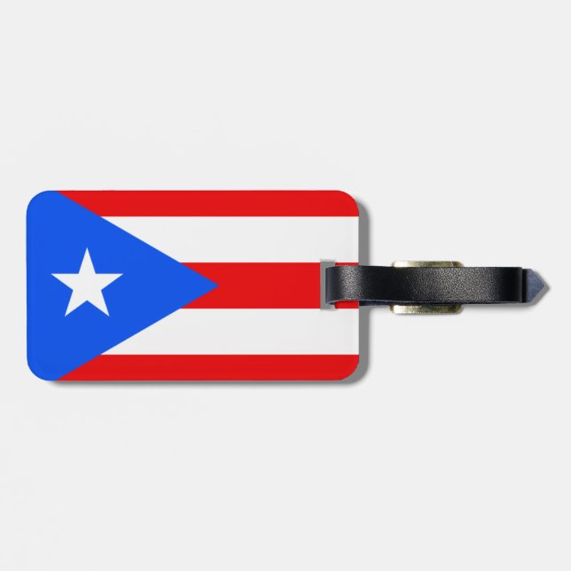 Puerto Rico Luggage Tag (Back Horizontal)
