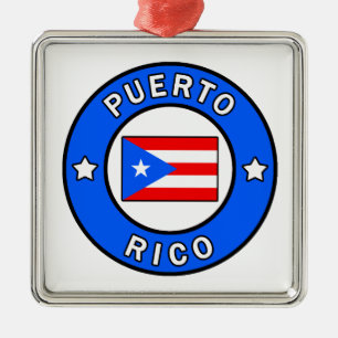 Puerto Rico Metal Tree Decoration