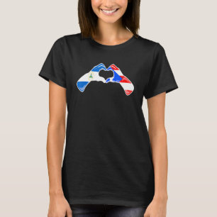 Puerto Rico Nicaragua Flag Puerto Rican Nicaraguan T-Shirt