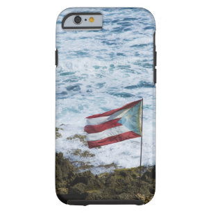Puerto Rico, Old San Juan, flag of Puerto rice Tough iPhone 6 Case