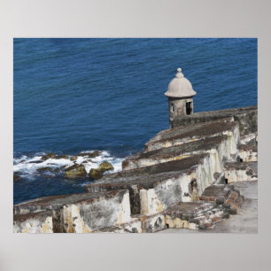 Puerto Rico, Old San Juan, section of El Morro Poster