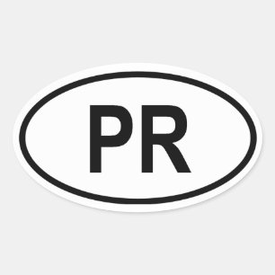 Puerto Rico Oval Sticker