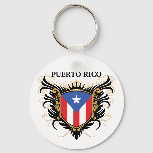 Puerto Rico [personalise] Key Ring (Front)