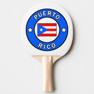 Puerto Rico Ping Pong Paddle