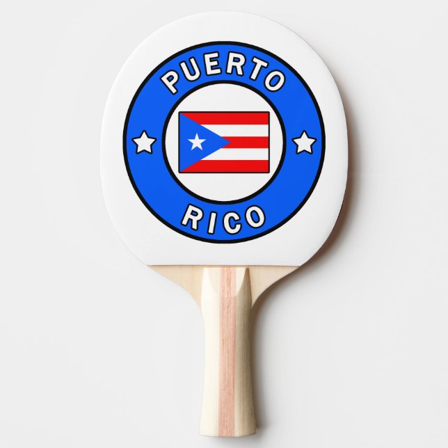 Puerto Rico Ping Pong Paddle (Front)