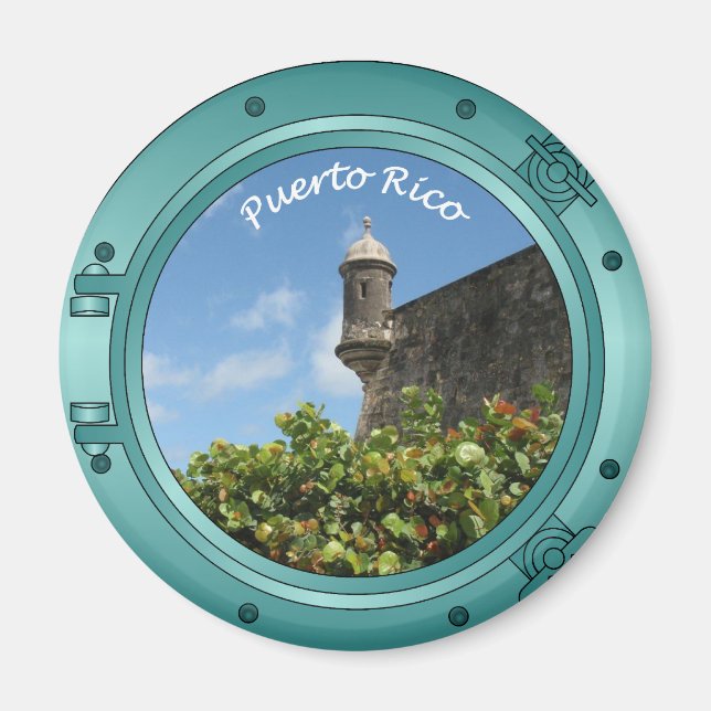 Puerto Rico Porthole Magnet (Front)