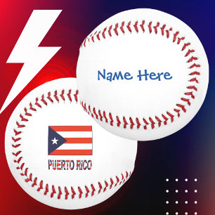 Puerto Rico Puerto Rican Flag Blue Personalisation Baseball