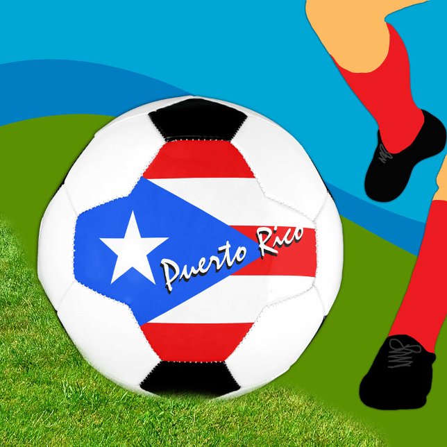 Puerto Rico & Puerto Rican Flag / Sports Soccer Ball (Creator Uploaded)