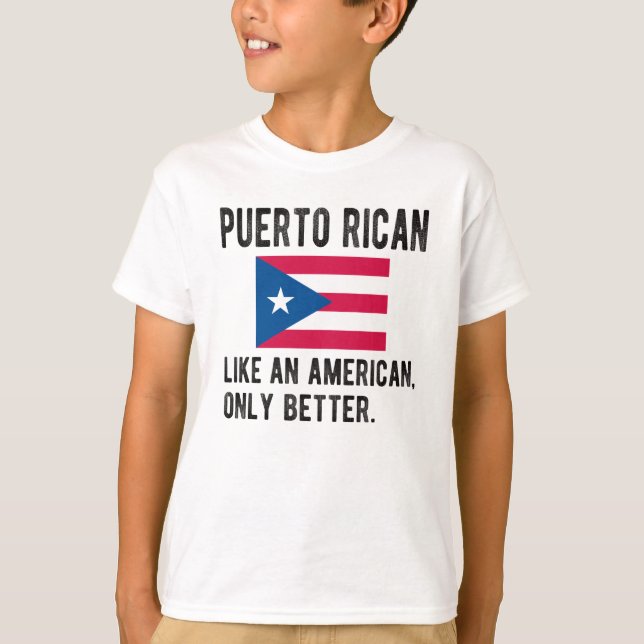 Puerto Rico Puerto Rican Roots Puerto Rico Flag T-Shirt (Front)