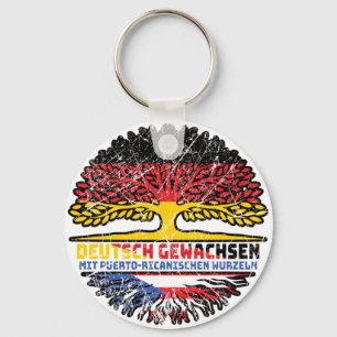 Puerto Rico Puerto-ricanisch Deutsch Deutschland Key Ring