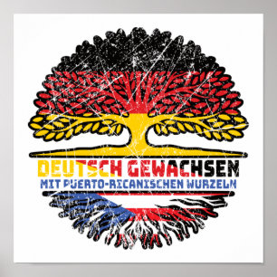 Puerto Rico Puerto-ricanisch Deutsch Deutschland Poster