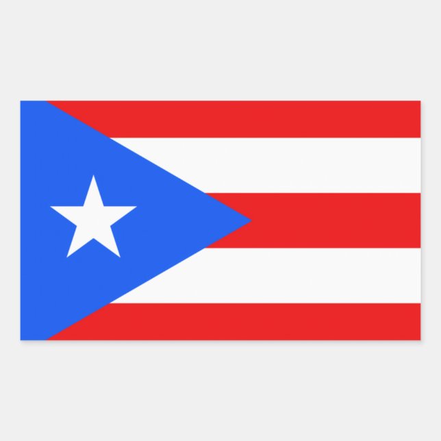 Puerto Rico Rectangular Sticker (Front)