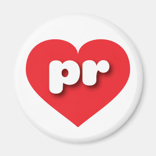 Puerto Rico red heart - I love pr Magnet