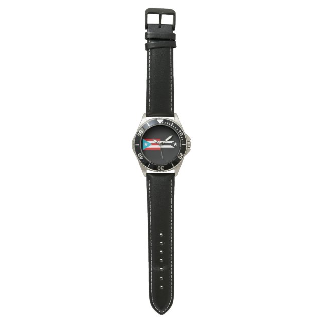 Puerto Rico Resistance Flags Watch (Flat)