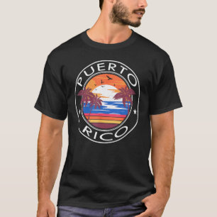 Puerto Rico Retro Beach Summer Vacation Trip Famil T-Shirt
