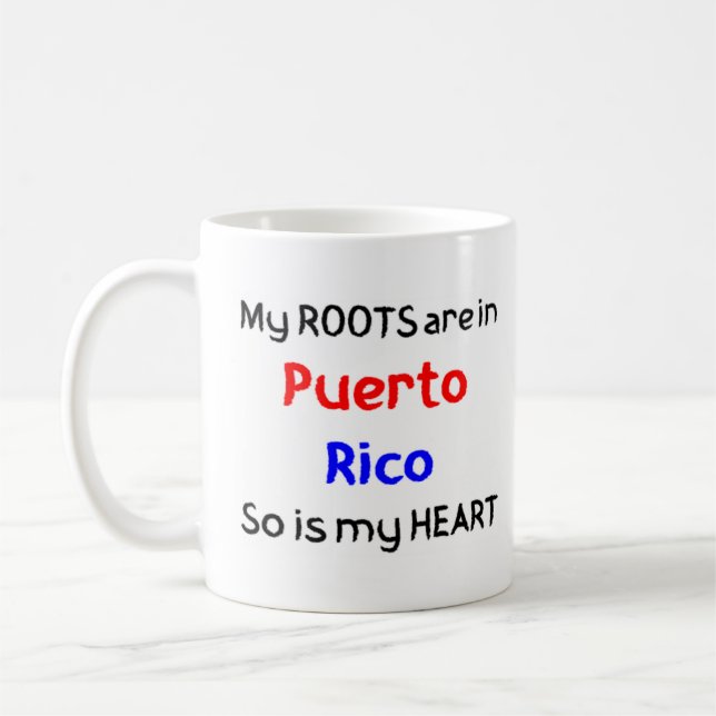 puerto rico roots coffee mug (Left)