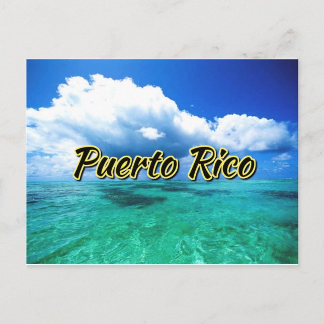 Puerto Rico sea  sky Postcard (Front)