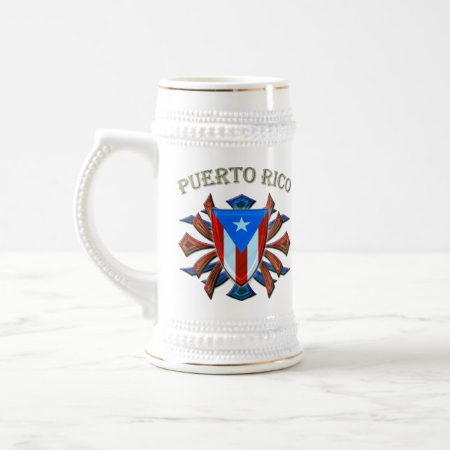 Puerto Rico - Shield Beer Stein (Left)
