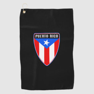 Puerto Rico Shield Golf Towel