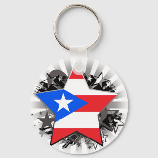 Puerto Rico Star Key Ring