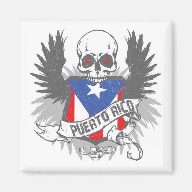 Puerto Rico Star Magnet (Front)