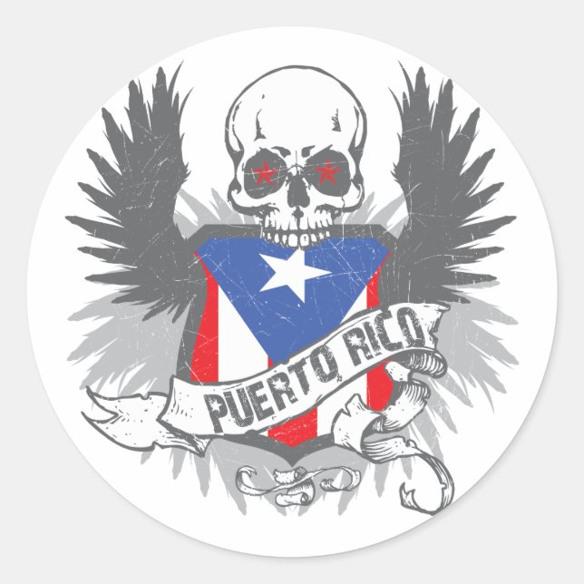 Puerto Rico Star Sticker (Front)