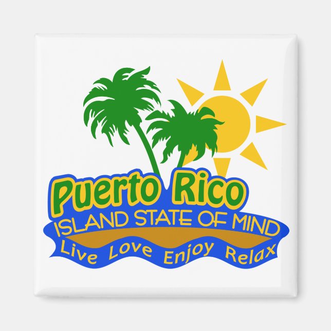 Puerto Rico State of Mind magnet (Front)