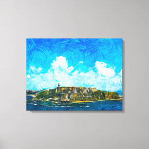 Puerto Rico Stretched Canvas Print