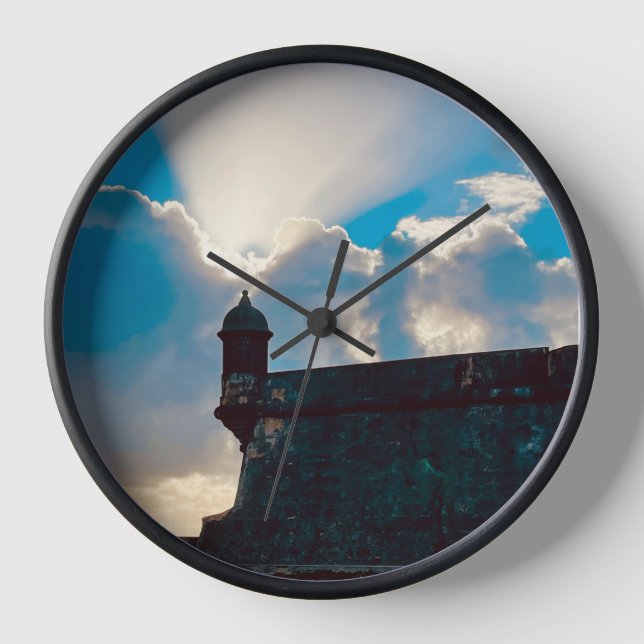 Puerto Rico Stylish Modern  Clock (Front)