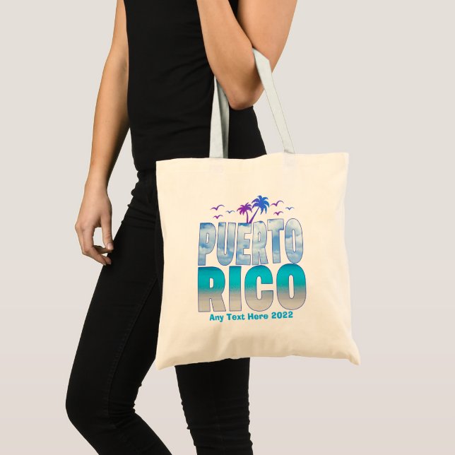 Puerto Rico Summer Vacation Souvenirs Family 2022  Tote Bag (Front (Product))