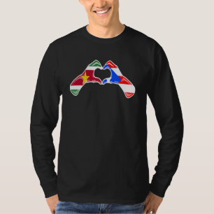Puerto Rico Suriname Flag Puerto Rican Surinamese  T-Shirt