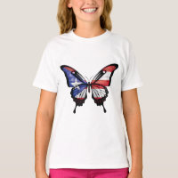 Puerto Rico Swallowtail Butterfly Flag