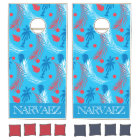 Puerto Rico Tropical Palm Tree Pattern Monogrammed