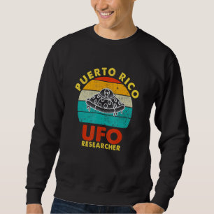 Puerto Rico Ufo Sightings Vintage Retro Sweatshirt